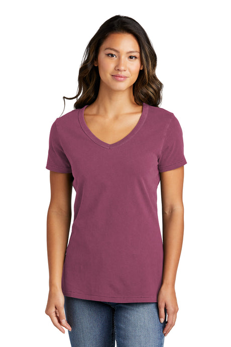Port & Co ™  Women's Beach Wash ®  Garment-Dyed V-Neck Tee LPC099V - Port & Company LPC099V