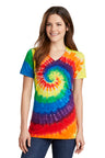 Port & Co ™  Women's Tie-Dye V-Neck Tee.  LPC147V - Port & Company LPC147V