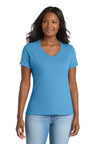 Port & Co ™  Women's Performance Blend V-Neck Tee. LPC381V - Port & Company LPC381V