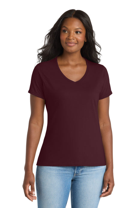 Port & Co ™  Women's Performance Blend V-Neck Tee. LPC381V - Port & Company LPC381V