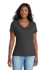 Port & Co ™  Women's Performance Blend V-Neck Tee. LPC381V - Port & Company LPC381V