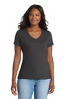 Port & Co ™  Women's Performance Blend V-Neck Tee. LPC381V - Port & Company LPC381V
