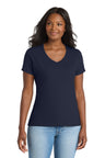 Port & Co ™  Women's Performance Blend V-Neck Tee. LPC381V - Port & Company LPC381V