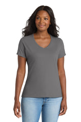 Port & Co ™  Women's Performance Blend V-Neck Tee. LPC381V - Port & Company LPC381V