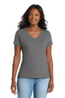 Port & Company LPC381V Women's Performance Blend V-Neck Tee | Port & Co LPC381V