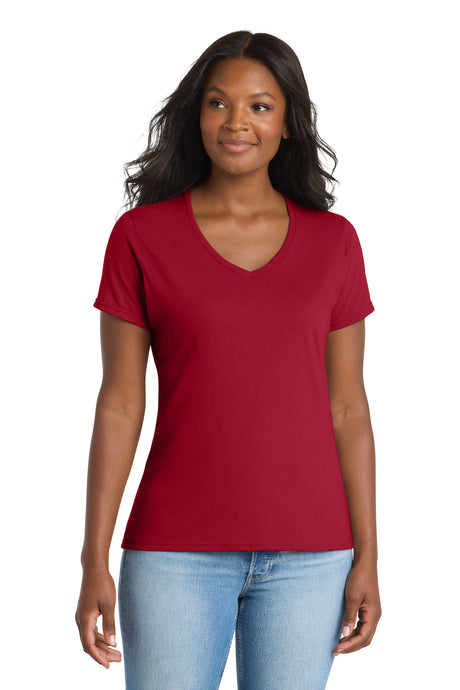 Port & Co ™  Women's Performance Blend V-Neck Tee. LPC381V - Port & Company LPC381V