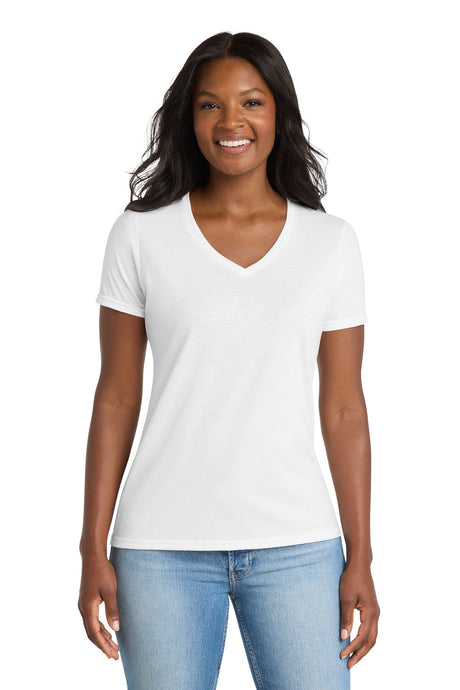 Port & Co ™  Women's Performance Blend V-Neck Tee. LPC381V - Port & Co LPC381V
