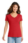Port & Co ™  Women's Fan Favorite V-Neck Tee. LPC450V - Port & Company LPC450V