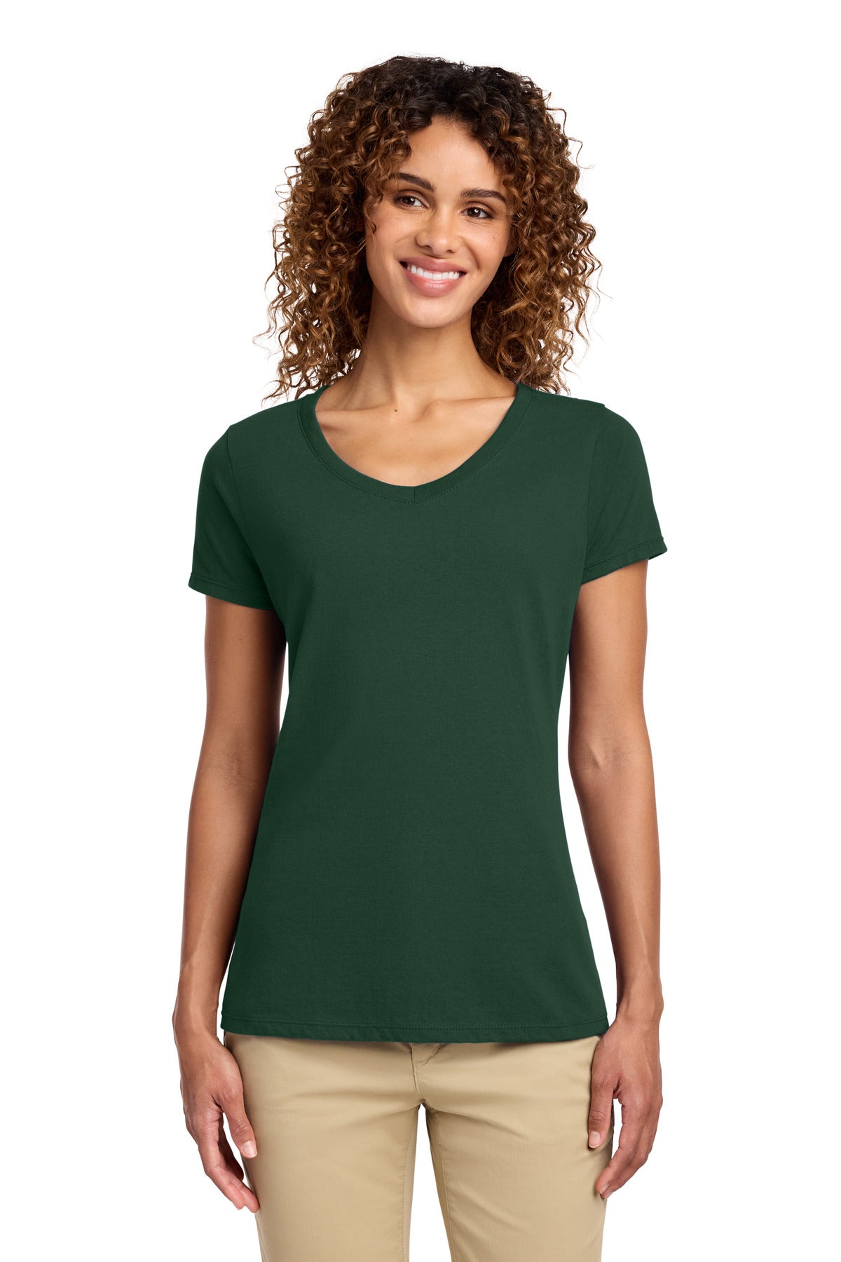 Port & Company LPC450V Women's Fan Favorite V-Neck Tee | Port & Co LPC450V