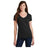 Joe's USA Ladies Fan Favorite V-Neck Tee Joe's USA X-Small Jet Black