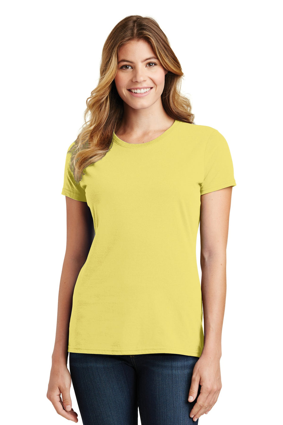 Port & Company ® Women's Fan Favorite Tee. LPC450 - Yellow - Port & Company LPC450 T-Shirts Port & Company Yellow XS