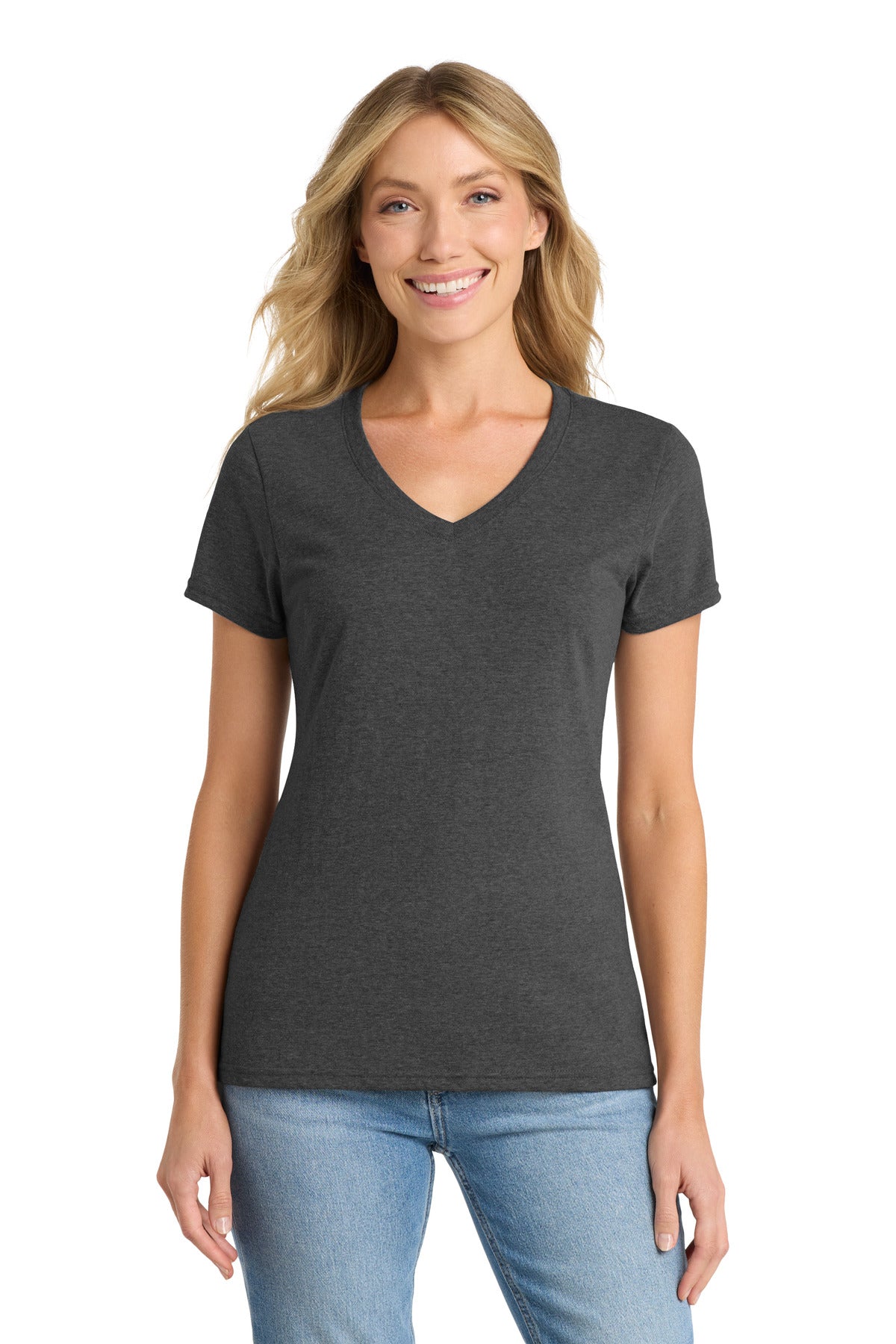 Port & Co ™  Women's Fan Favorite ™  Blend V-Neck Tee. LPC455V - Port & Company LPC455V