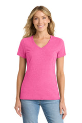 Port & Co ™  Women's Fan Favorite ™  Blend V-Neck Tee. LPC455V - Port & Company LPC455V