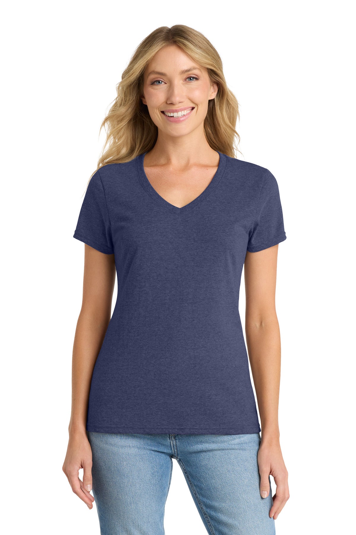 Port & Co ™  Women's Fan Favorite ™  Blend V-Neck Tee. LPC455V - Port & Company LPC455V