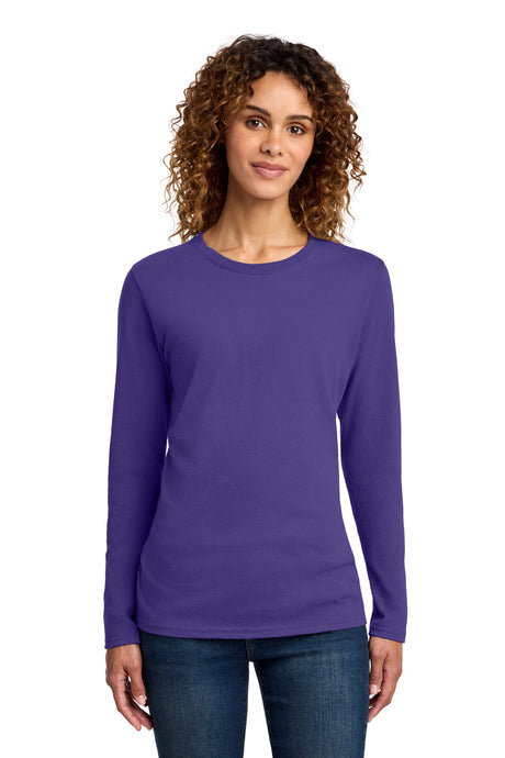 Port & Co ™  Women's Long Sleeve Core Cotton Tee. LPC54LS - Port & Co LPC54LS