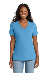 Port & Co ™  Women's Core Cotton V-Neck Tee. LPC54V - Port & Company LPC54V