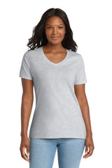 Port & Co ™  Women's Core Cotton V-Neck Tee. LPC54V - Port & Company LPC54V