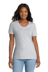 Port & Company LPC54V Women's Core Cotton V-Neck Tee | Port & Co LPC54V