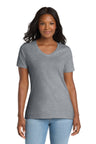 Port & Company LPC54V Women's Core Cotton V-Neck Tee | Port & Co LPC54V