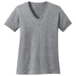 Joe's USA Ladies 5.4-oz 100% Cotton V-Neck T-Shirt-AthleticHeather Joe's USA Athletic Heather XS