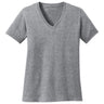 Joe's USA Ladies 5.4-oz 100% Cotton V-Neck T-Shirt-AthleticHeather Joe's USA Athletic Heather XS
