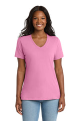 Port & Company LPC54V Women's Core Cotton V-Neck Tee | Port & Co LPC54V