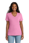 Port & Company LPC54V Women's Core Cotton V-Neck Tee | Port & Co LPC54V