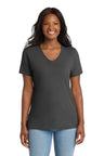 Port & Co ™  Women's Core Cotton V-Neck Tee. LPC54V - Port & Company LPC54V