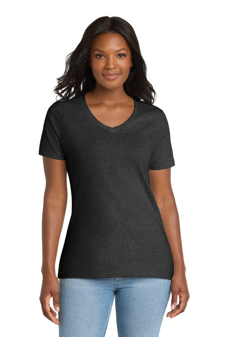 Port & Company LPC54V Women's Core Cotton V-Neck Tee | Port & Co LPC54V