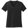 Joe's USA Ladies 5.4-oz 100% Cotton V-Neck T-Shirt-JetBlack Joe's USA Jet Black XS