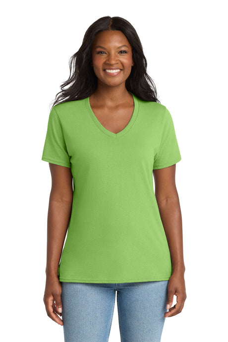 Port & Company LPC54V Women's Core Cotton V-Neck Tee | Port & Co LPC54V