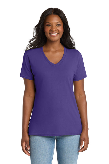 Port & Co ™  Women's Core Cotton V-Neck Tee. LPC54V - Port & Co LPC54V