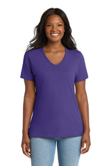 Port & Co ™  Women's Core Cotton V-Neck Tee. LPC54V - Port & Company LPC54V