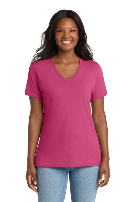 Port & Company LPC54V Women's Core Cotton V-Neck Tee | Port & Co LPC54V