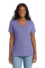 Port & Company LPC54V Women's Core Cotton V-Neck Tee | Port & Co LPC54V