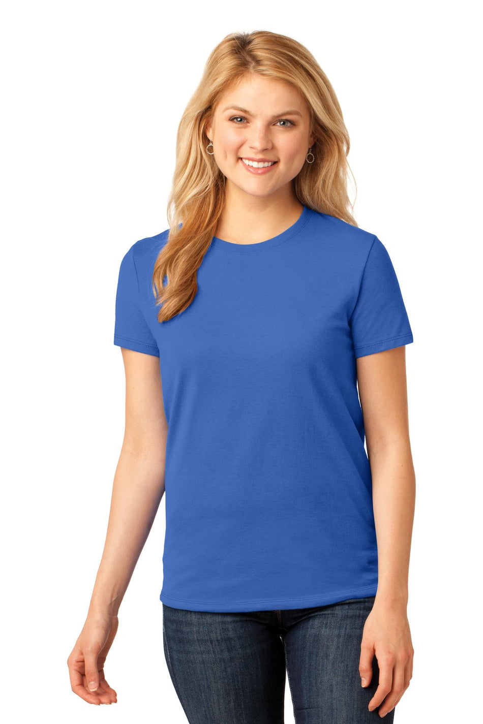 Port & Company ®  Women's Core Cotton Tee. LPC54 - Royal - Port & Company LPC54