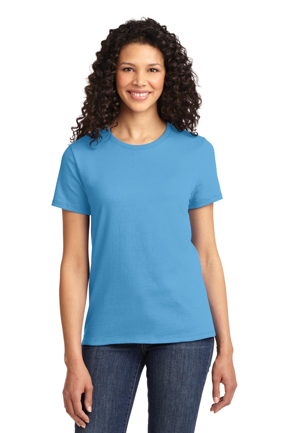 Port & Company ® Women's Essential Tee. LPC61 - Aquatic Blue - Port & Company LPC61 T-Shirts Port & Company Aquatic Blue XS