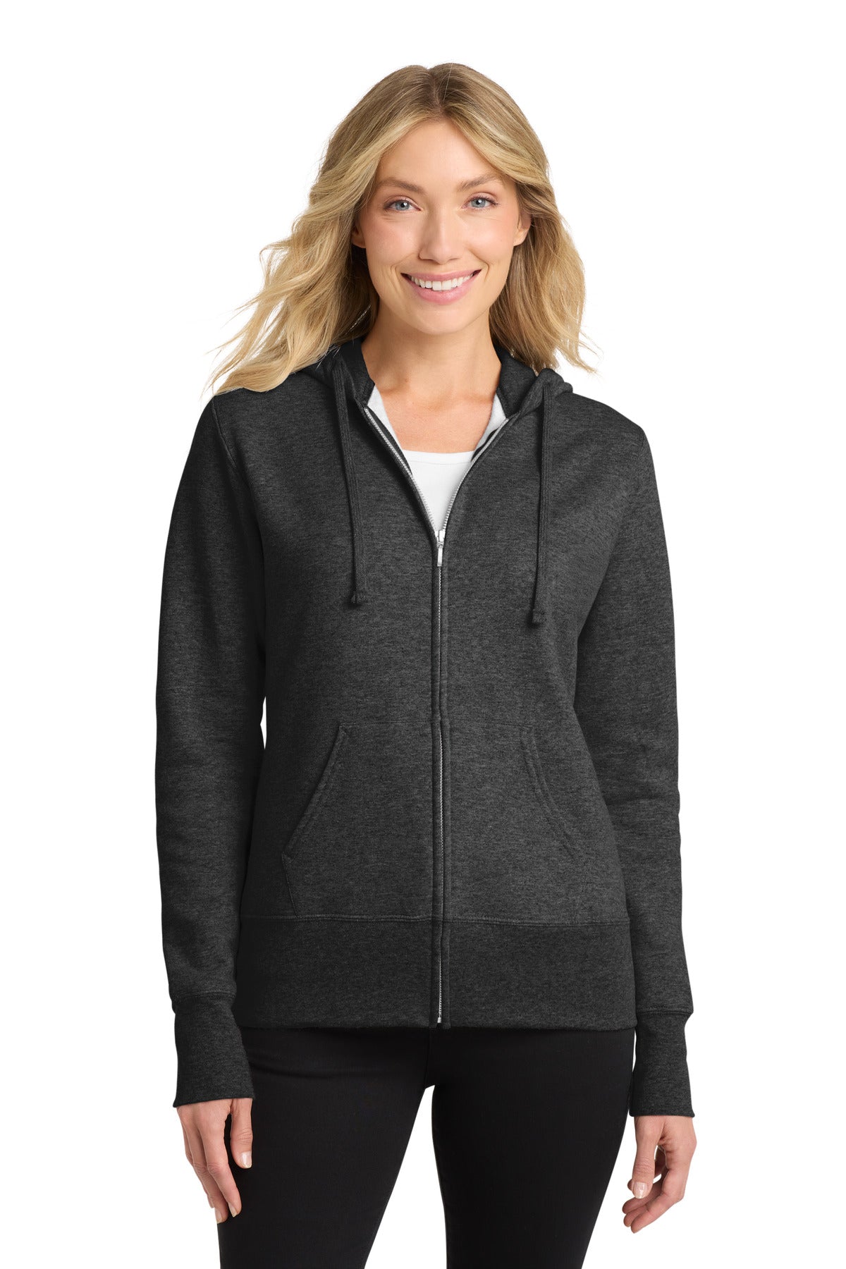 Port & Co ™  Women's Core Fleece Full-Zip Hooded Sweatshirt. LPC78ZH - Port & Co LPC78ZH