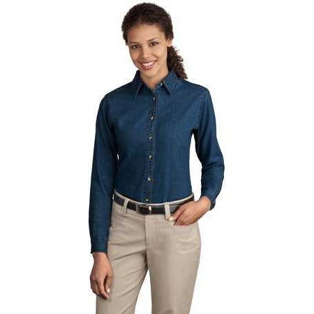 Joe's USA Ladies Long Sleeve Value Denim Shirt Joe's USA Button-Down Shirts