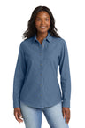 Port & Co ™  Women's Long Sleeve Value Denim Shirt.  LSP10 - Port & Company LSP10