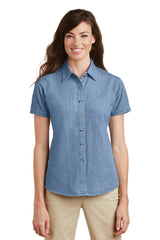 Port & Co ™  Women's Short Sleeve Value Denim Shirt.  LSP11 - Port & Company LSP11