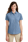 Port & Co ™  Women's Short Sleeve Value Denim Shirt.  LSP11 - Port & Company LSP11