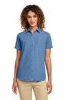 Port & Company LSP11 Women's Short Sleeve Value Denim Shirt | Port & Co LSP11