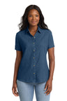 Port & Co ™  Women's Short Sleeve Value Denim Shirt.  LSP11 - Port & Company LSP11