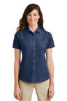 Port & Co ™  Women's Short Sleeve Value Denim Shirt.  LSP11 - Port & Company LSP11