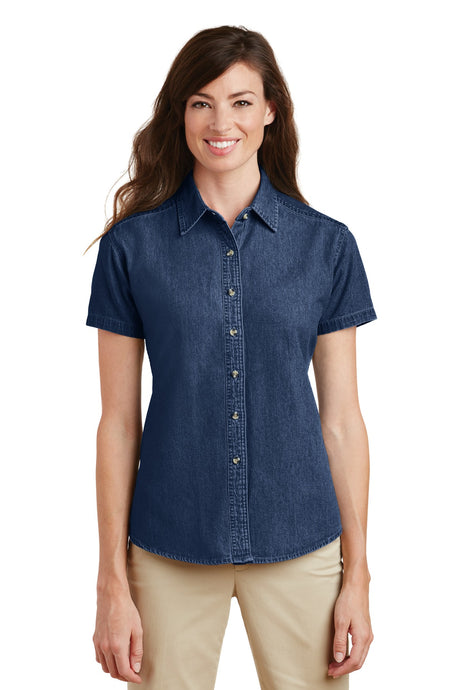 Port & Co ™  Women's Short Sleeve Value Denim Shirt.  LSP11 - Port & Company LSP11