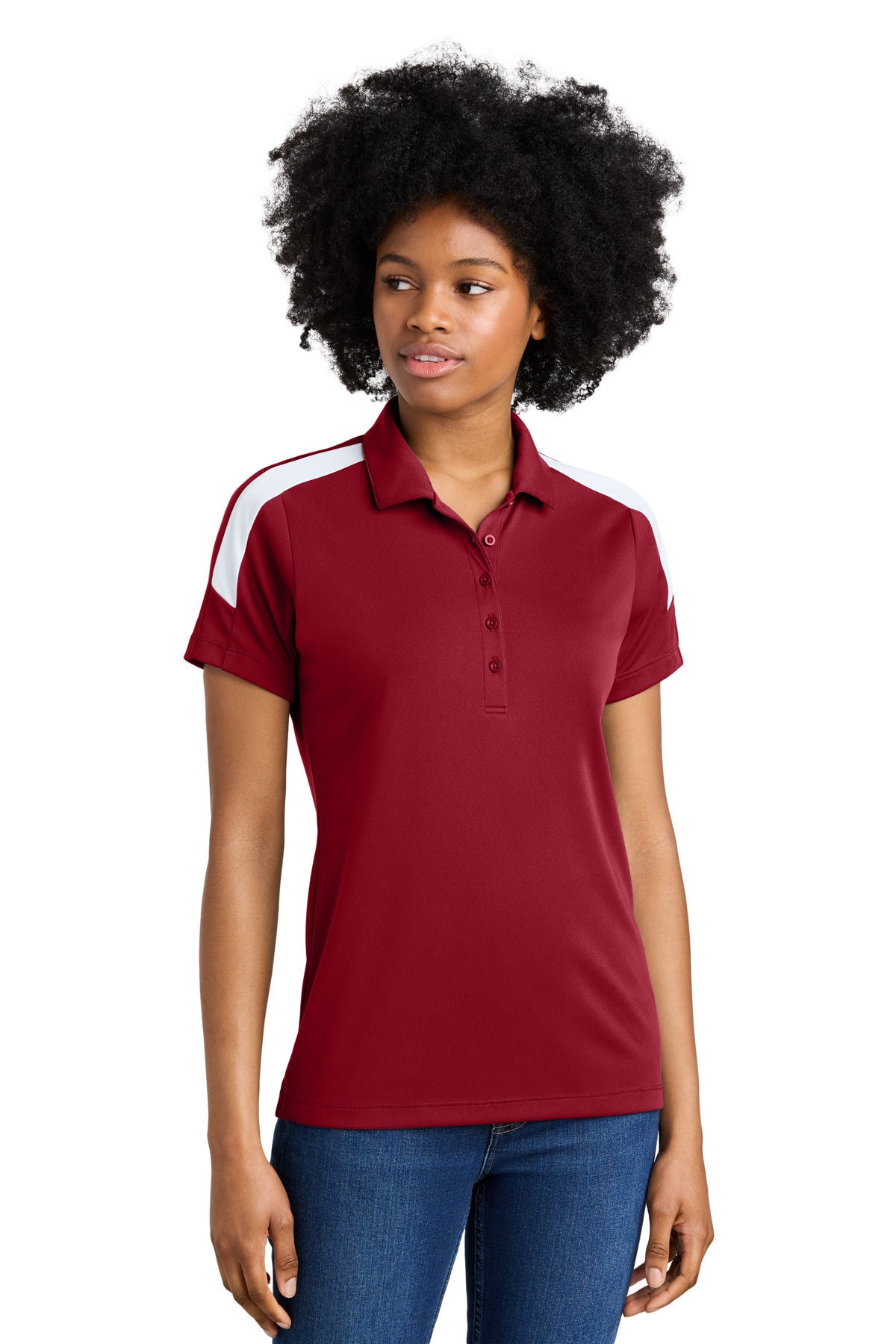 Sport-Tek LST104 Women's Competitor United Polo