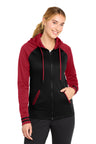 Sport-Tek LST236 Women's Sport-Wick Varsity Fleece Full-Zip Hooded Jacket