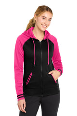 Sport-Tek LST236 Women's Sport-Wick Varsity Fleece Full-Zip Hooded Jacket
