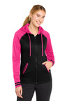 Sport-Tek LST236 Women's Sport-Wick Varsity Fleece Full-Zip Hooded Jacket